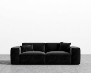 18 Ideas Black Sofa Living Room Decor 2024 ZTNews   New Porter Sofa Black Feet Vintage Velvet Black Local Delivery Only In Los Angeles 300x240 