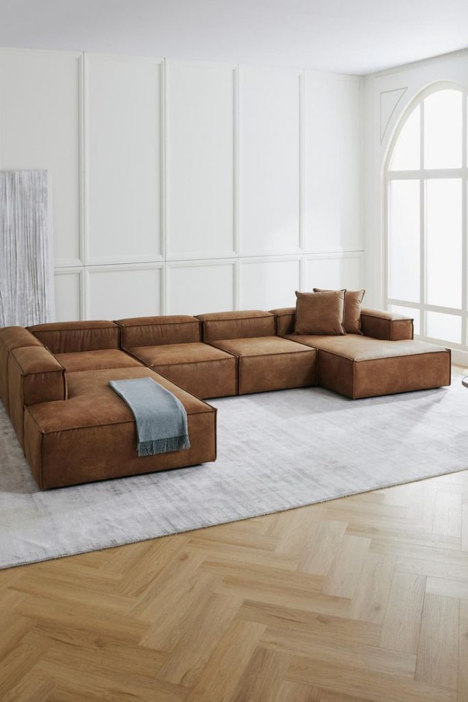 Sofa Rinconera Modular Extra Grande De Cuero Reciclado Lennon 683x1024 