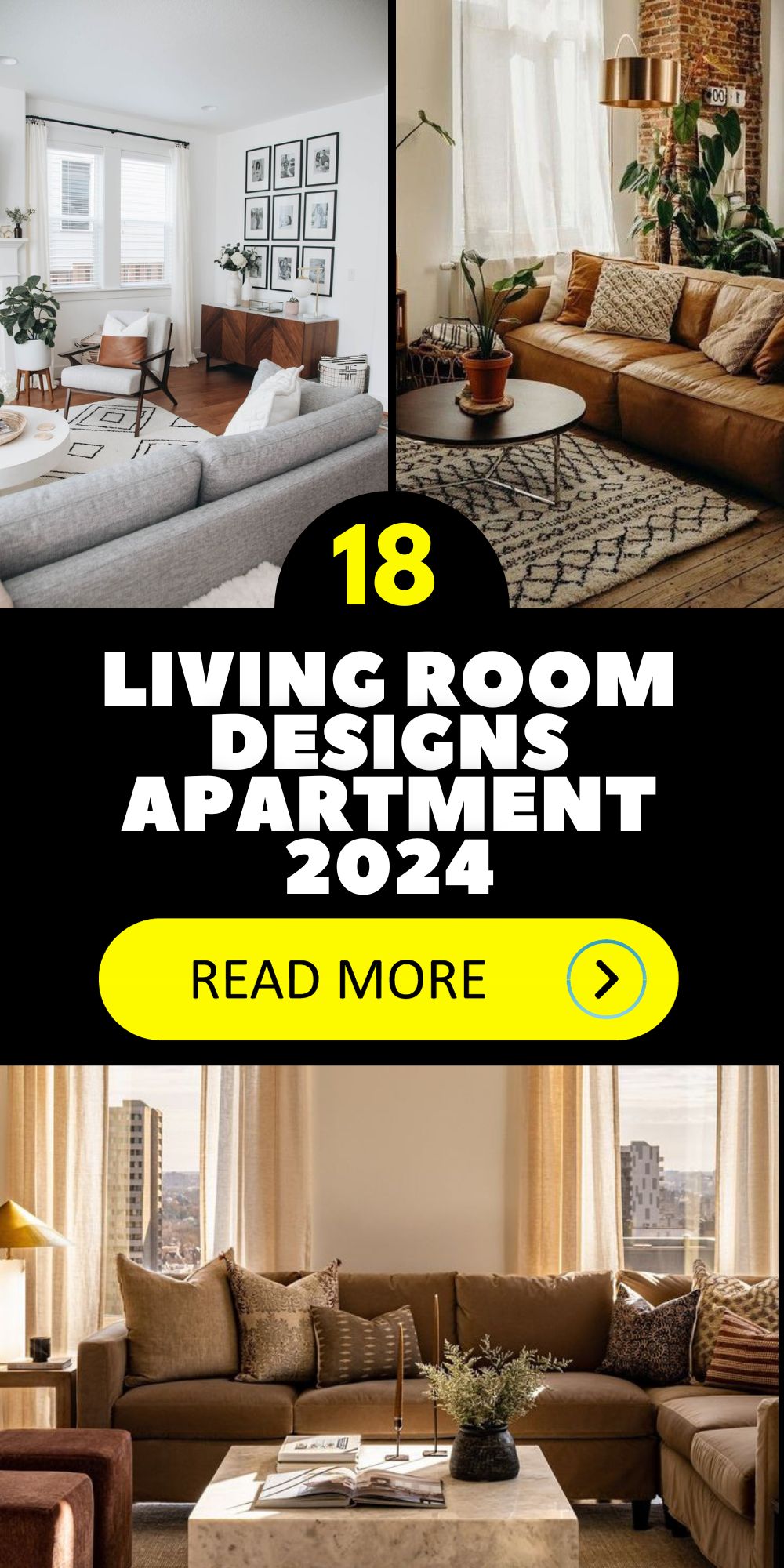 2024 Apartment Living Room Designs: 18 Ideas Cozy, Modern, And ...