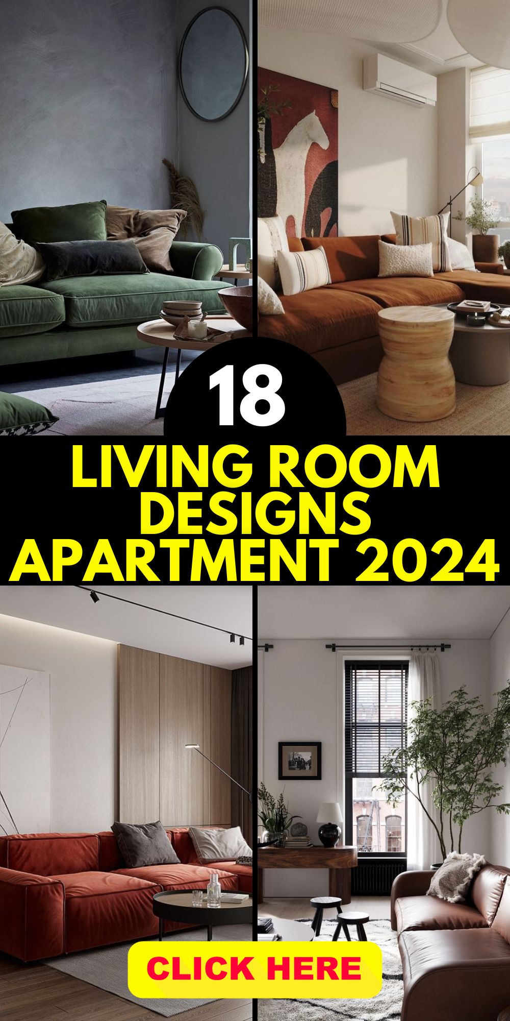2024 Apartment Living Room Designs: 18 Ideas Cozy, Modern, And ...