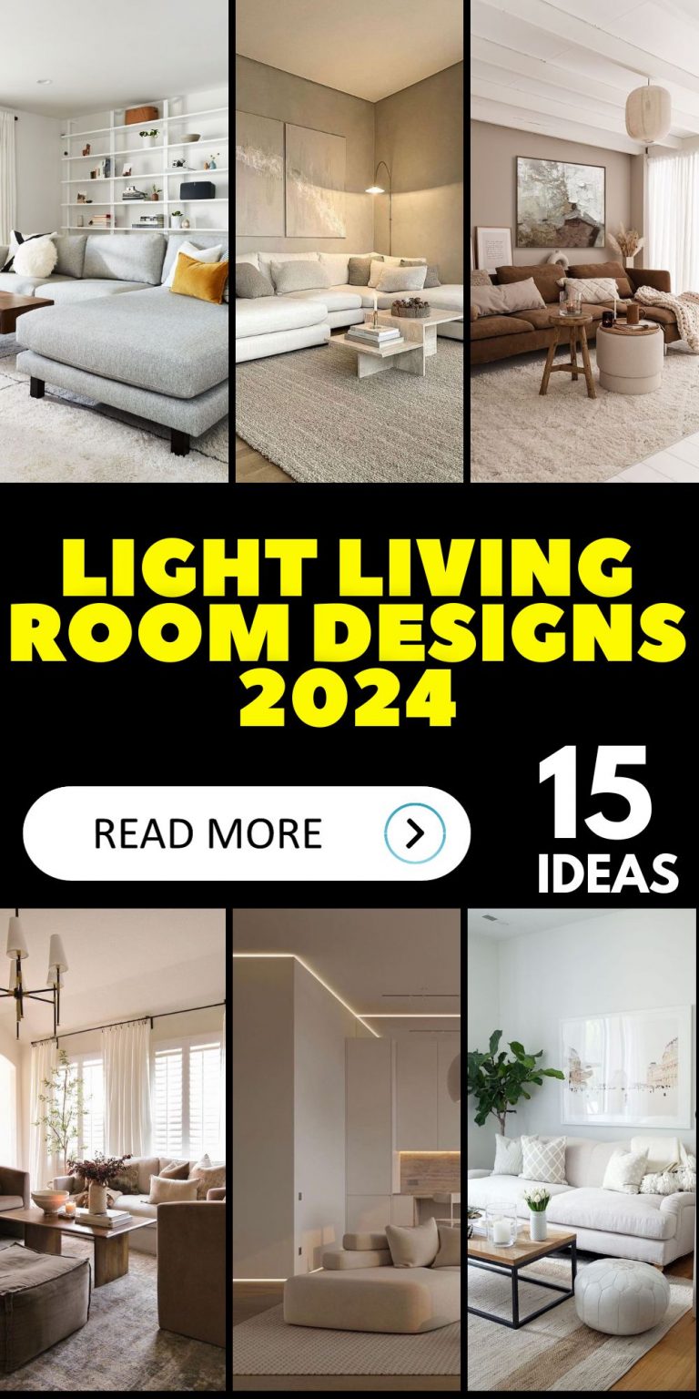 2024 Light Living Room Designs 15 Ideas: Modern, Natural, Cozy ...