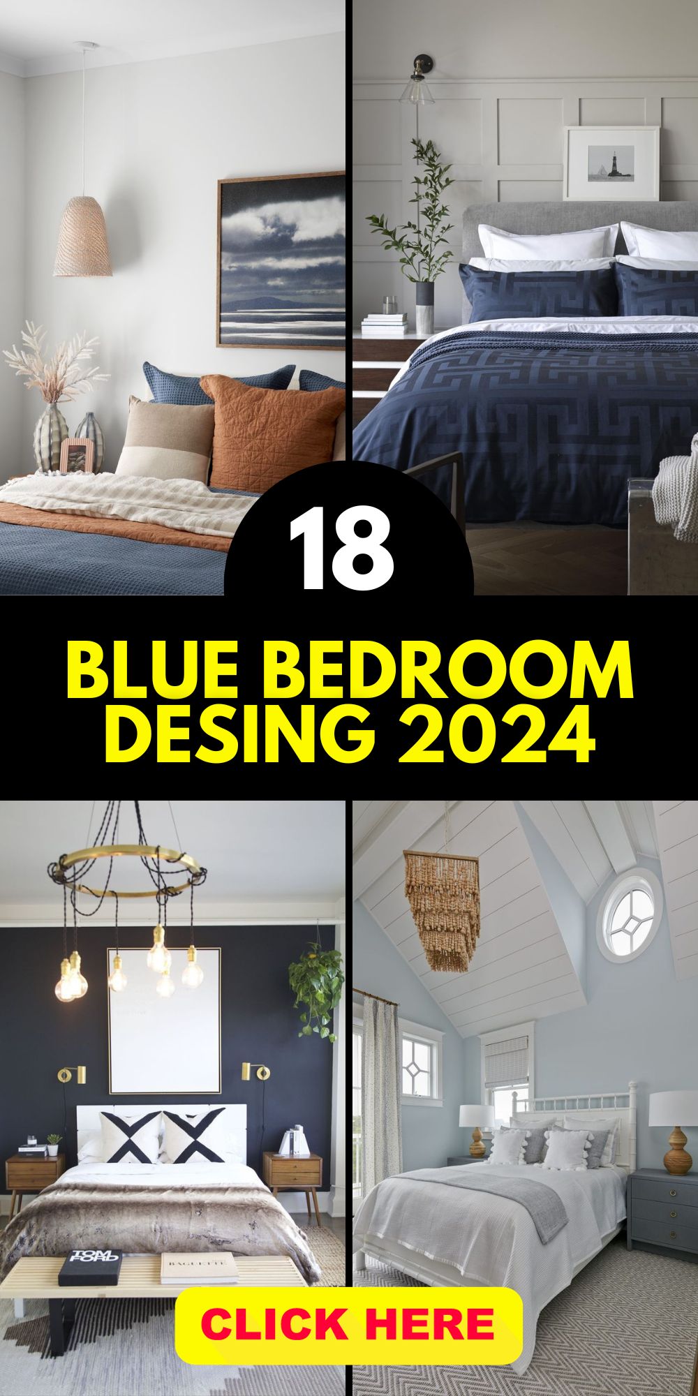 18 Ideas Explore 2024’s Trending Blue Bedroom Designs: Modern ...