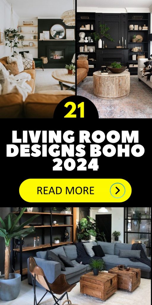 Boho Living Room Designs 2024: Modern, Vintage, Farmhouse Fusion & Chic ...