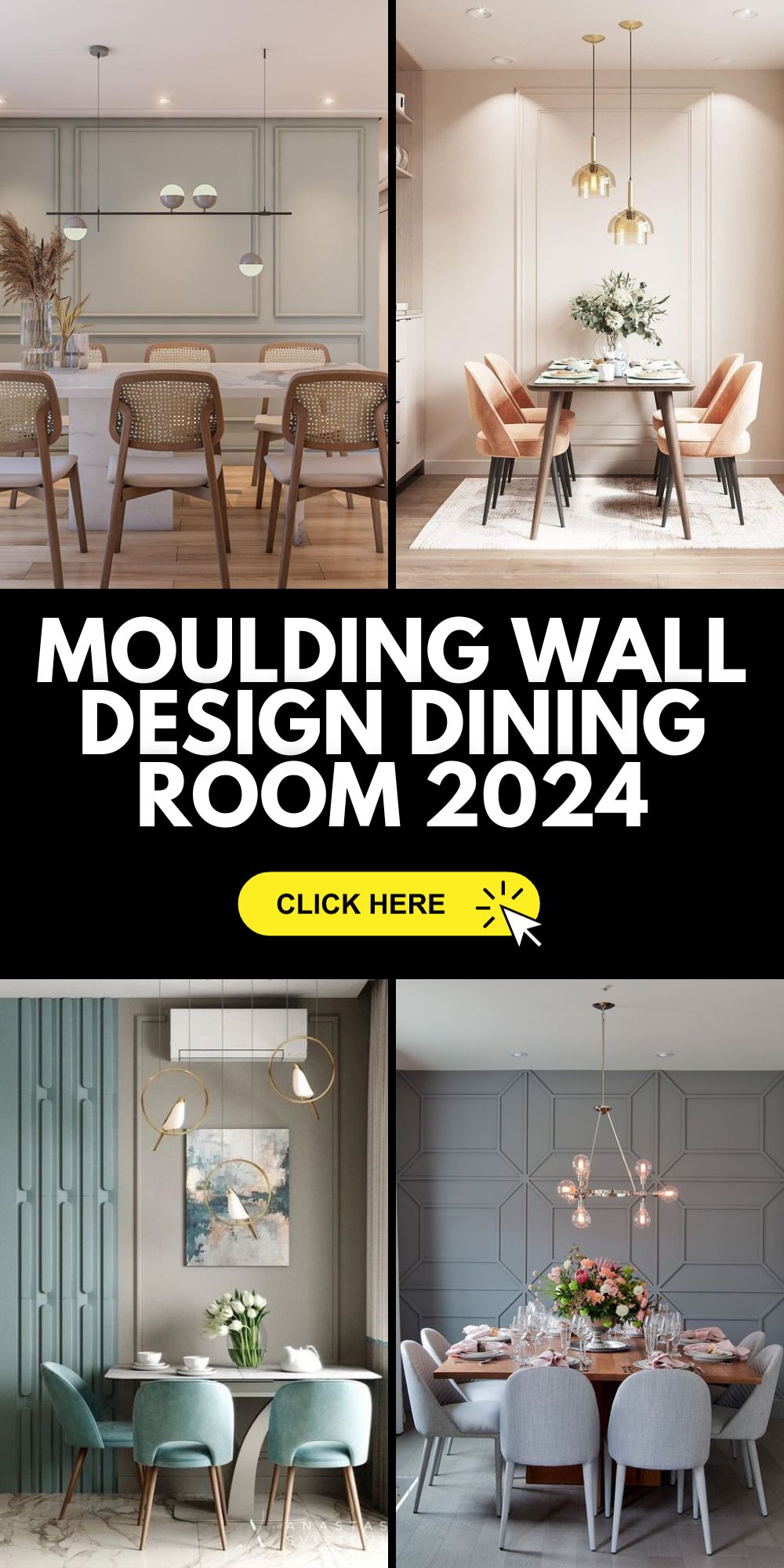 2024 Dining Room Elegance: Transformative Wall Moulding And Modern ...