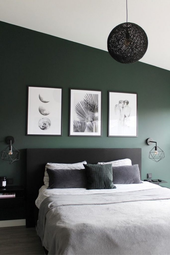 2024 S Top Trends In Green Bedroom Design Luxurious Modern And Eco   34 Modern Dark Green Bedroom Ideas 683x1024 