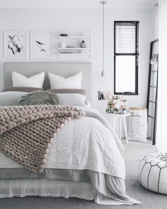 40 Gray Bedroom Ideas Decor Gray And White Bedroom Decoholic 240x300 
