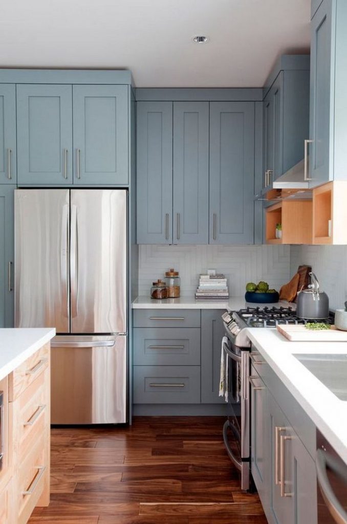 43 Gorgeous Blue Kitchen Design Ideas 678x1024 