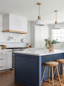 Blue Kitchen Design 2024 18 Ideas Modern Navy Light Dark Trends In   49 Kitchen Backsplash Trends 2022 HOTTEST Newest Backsplashes 225x300 