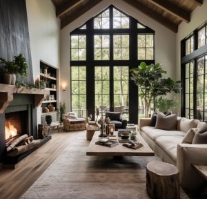 75 Modern Rustic Living Room Ideas For 2023   Tips Images E1697015042899 300x288 