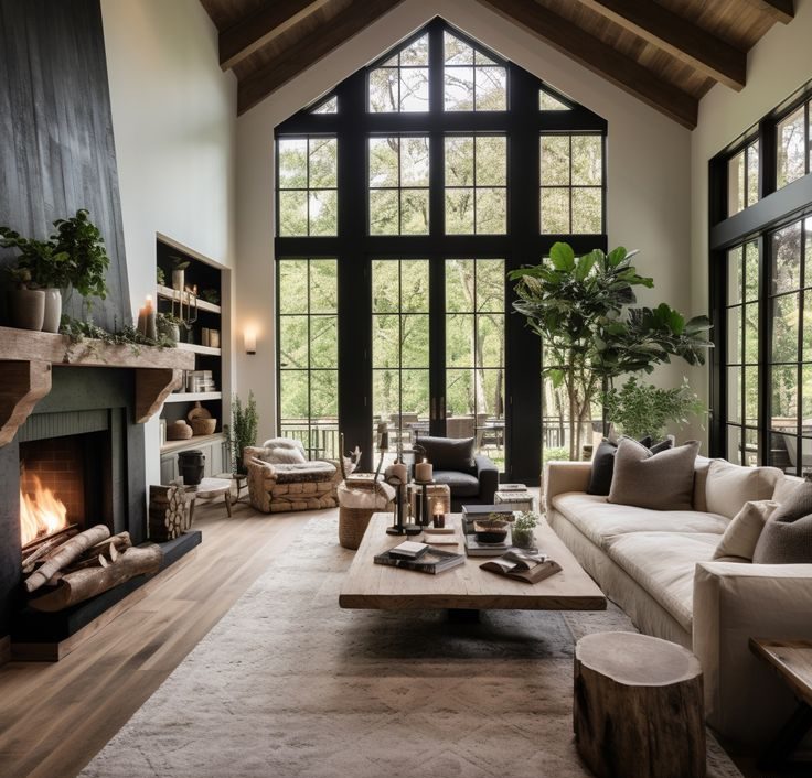 75 Modern Rustic Living Room Ideas For 2023   Tips Images E1697015042899 