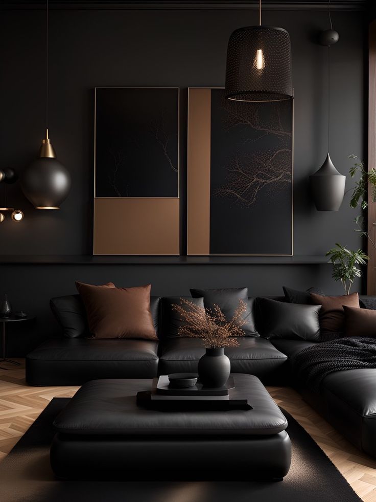 Embrace The Elegance  Dark Living Room Decor Ideas 