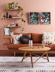 Peach Living Room Designs 2024 17 Ideas Modern Peach Interior Trends   Finding The Perfect Coffee Table — Adore Home Magazine 229x300 