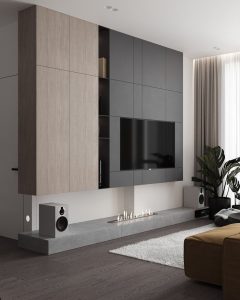 18 Ideas Classic TV Wall Design 2024 Blend Of Luxury Wood And Modern   HOROSHEVSKIY 2 240x300 