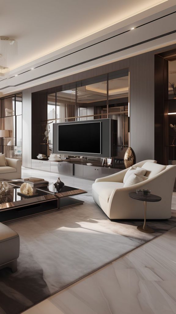 Modern Luxury Living Room Interior Design Adorned With High End Sofas And Sophisticated Deocrations 576x1024 