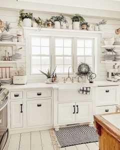 2024 Kitchen Window Decor Modern Trends Farmhouse Styles Practical   Winter Farmhouse Kitchen 240x300 