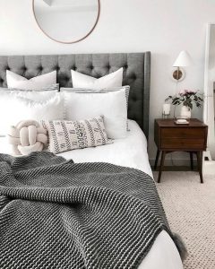 Elegant Gray Bedroom Designs 2024 Luxurious Tranquil And Stylish 18   Winter Bedroom Decor Ideas 240x300 