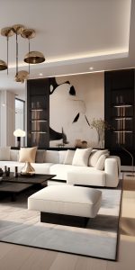 Large LA House Living Room Adorned With Bespoke Furniture High End Finishes 150x300 