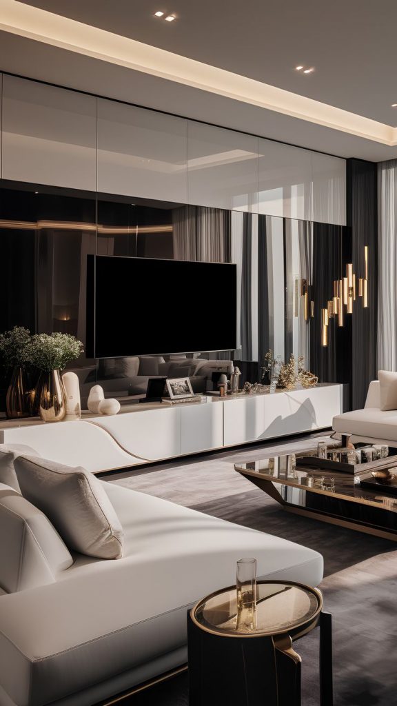 Living Room Into A Sanctuary Of Modern Luxury With Our Exquisite Interior Design Featuring A Sofa 576x1024 