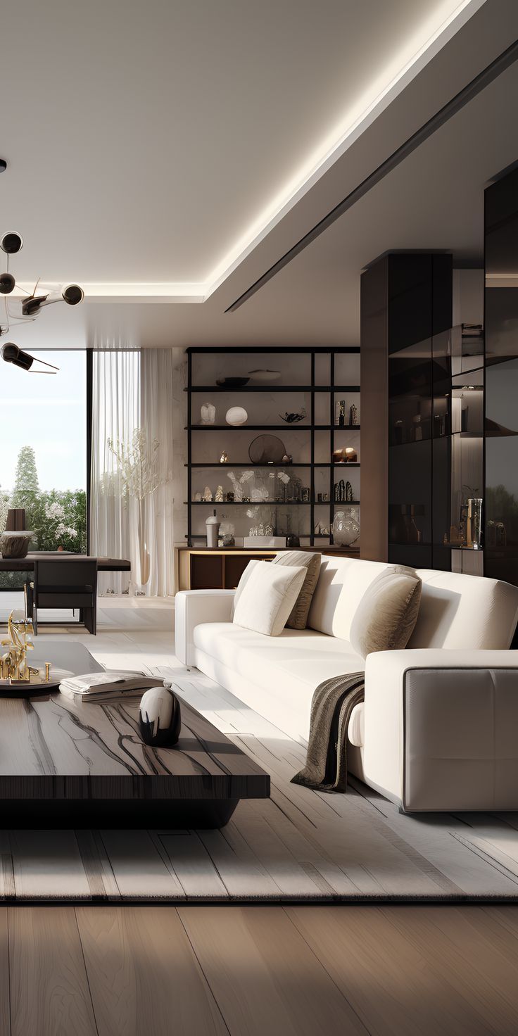The Allure Of Light Colored Sophistication In Your Large Living Space 