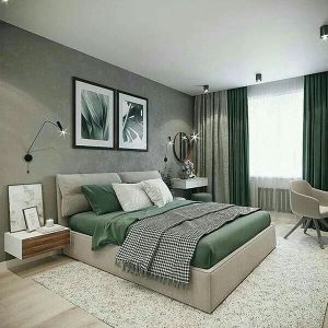 2024 S Top Trends In Green Bedroom Design Luxurious Modern And Eco   СЛИЗЕРИНСКАЯ КРАСОТКА SLYTHERIN BEAUTY 300x300 