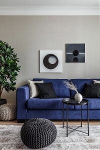 Синий диван в интерьере  советы по выбору и лучшие варианты сочетаний 105 фото 200x300 