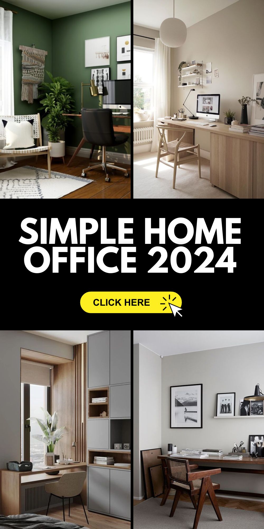 Simple Home Office Ideas 2024: Elegant, Minimalist Designs For Men & Women