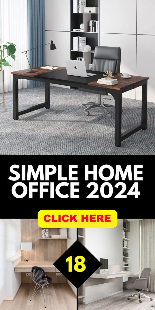 Simple Home Office Ideas 2024: Elegant, Minimalist Designs For Men & Women