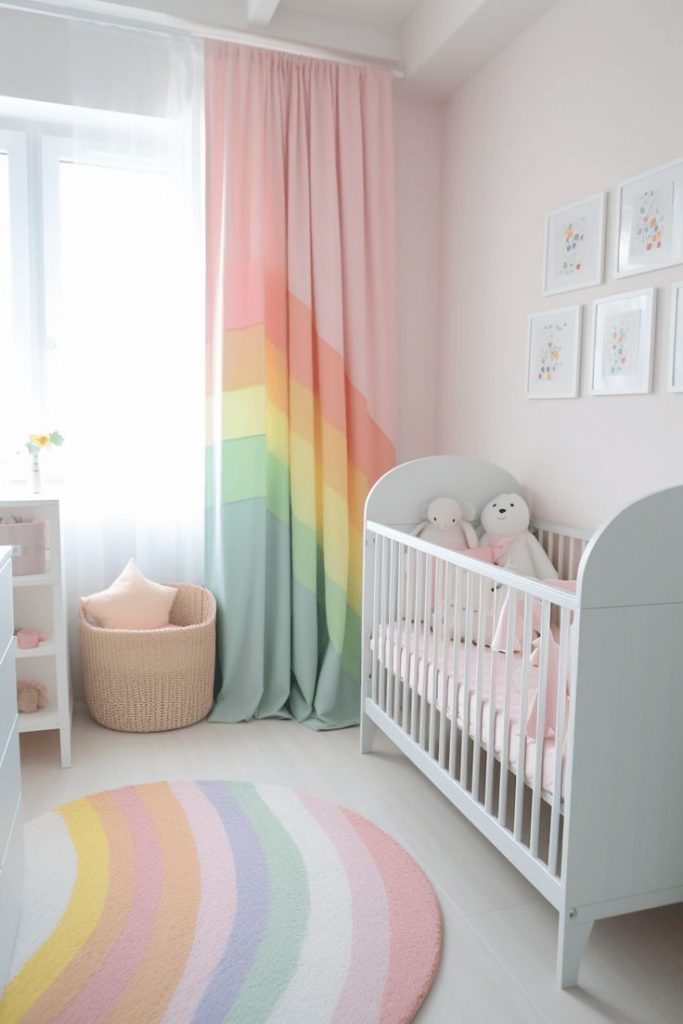 2024 Nursery Color Trends Green Neutral Woodland Palettes 15 Ideas   99 Beautiful And Cute Girls Baby Nursery Ideas 2 683x1024 