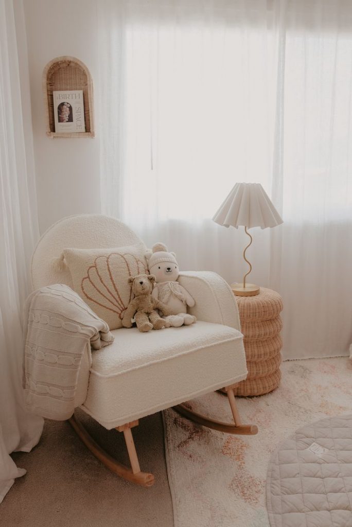 Gorgeous Nursery Styling Ideas With Soft Colours Beautiful Lighting And Natural Features 684x1024 