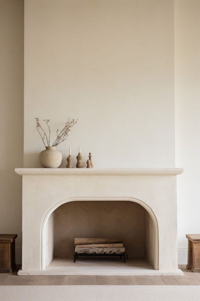 The 12 Simplest Plaster Fireplace Surround Ideas To Ease Your Eyes 683x1024 