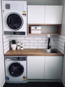 2024 Stackable Laundry Room Trends Modern To Farmhouse Elegance   Amazing Laundry In Kitchen Laundry Room Flooring Diy Art Laundry Decore Laundry Room Makeover 1 225x300 