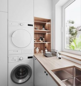 2024 Stackable Laundry Room Trends: Modern To Farmhouse Elegance