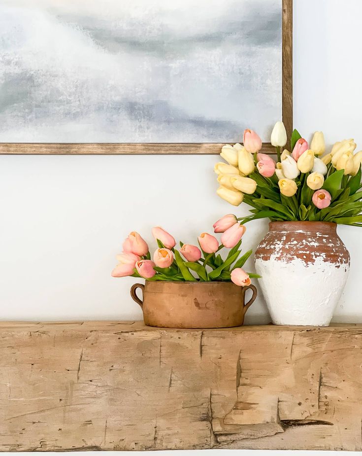 3 Steps To Fool Proof Spring Mantel Decor 